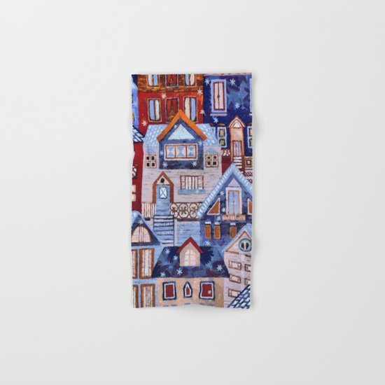 Winter town Hand & Bath Towel