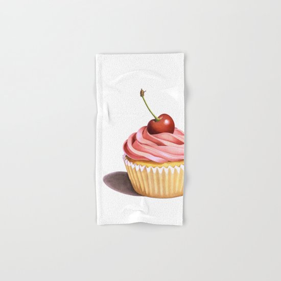 The Perfect Pink Cupcake Hand & Bath Towel
