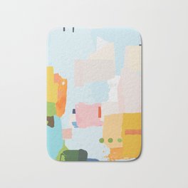 solving world hunger with pretty shapes Bath Mat