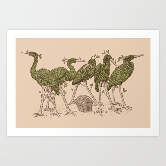 Bird Forest Art Print