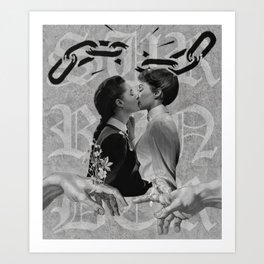 Surrender- Digital Collage Art Print