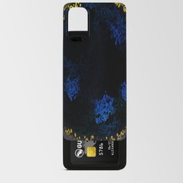 Stylish Black blue microscopic pattern design Android Card Case