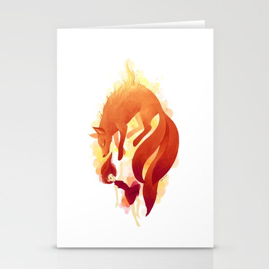 Fire Fox Stationery Cards