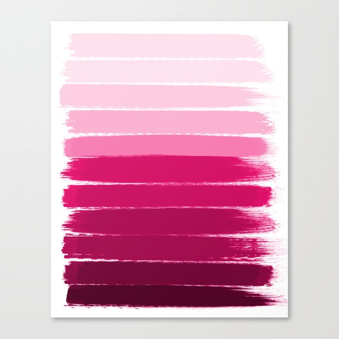 Mola Ombre Painting Bruskstrokes Tonal Gradient Art Pink
