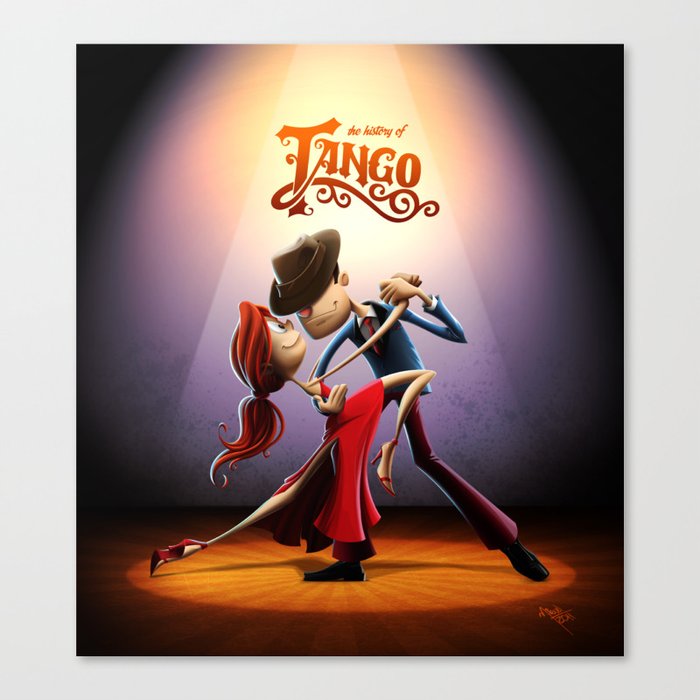 History of Tango Canvas Print