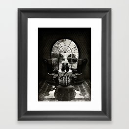 Room Skull B&W Framed Art Print