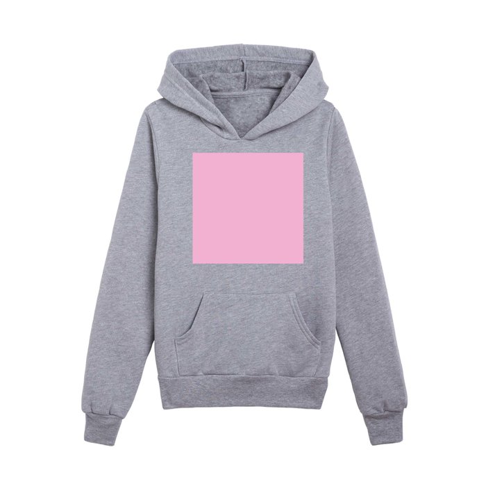 Monochrome Pink 255-187-221 Kids Pullover Hoodie