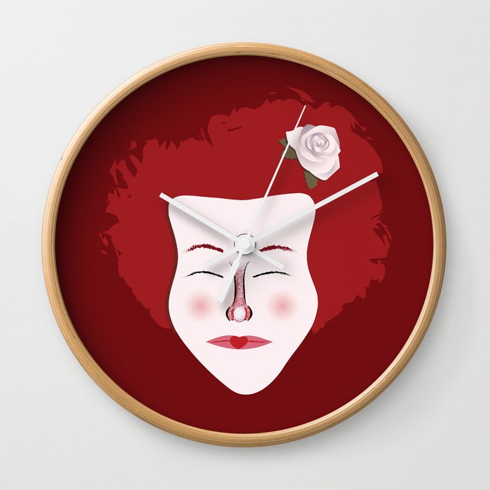 Carmine: Queen of Hearts Wall Clock