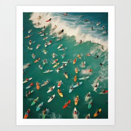 Surf's Up! - Vintage Photography Art Print