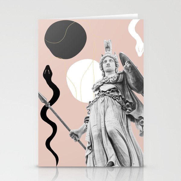 Athena Snake Finesse #2 #wall #art #society6 Stationery Cards