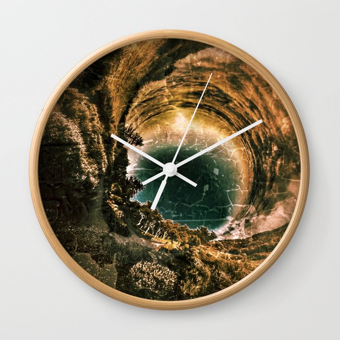 Earth Space Wall Clock