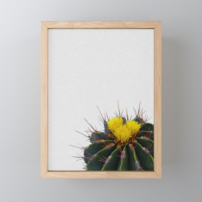 Cactus Flower Framed Mini Art Print