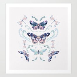 Butterflies painting Art Print