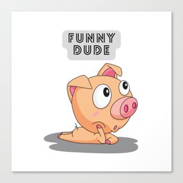 Funny dude (v1) Canvas Print