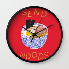 Send Noods Wall Clock