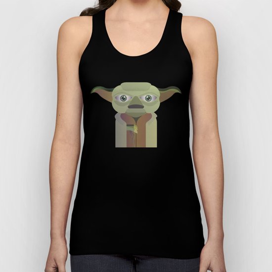Yoda flat Unisex Tank Top