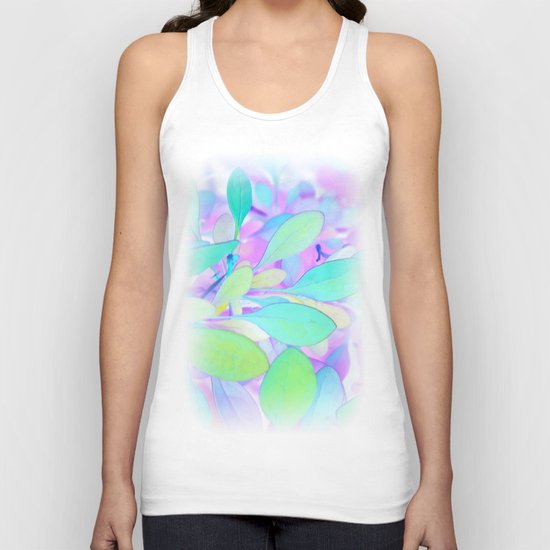 Flower | Flowers | Leaves | Faerie Spring Unisex Tank Top