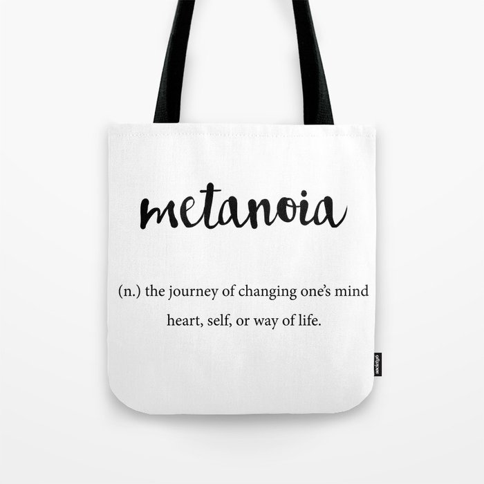 Black Tote Bag: Your Word