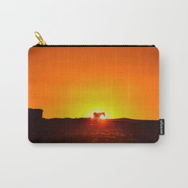 Sunset behind a horse Carry-All Pouch