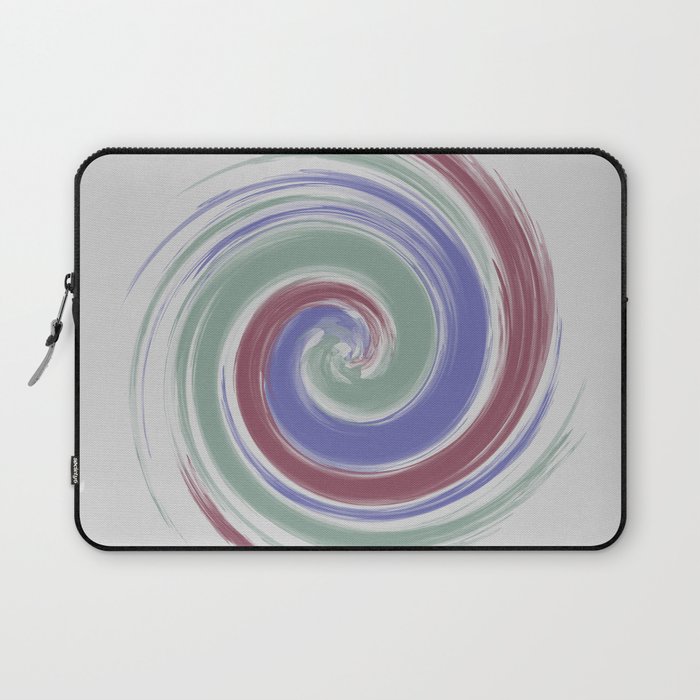 Spiraling red green and blue Laptop Sleeve