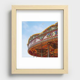 Seaside Carousel Recessed Framed Print