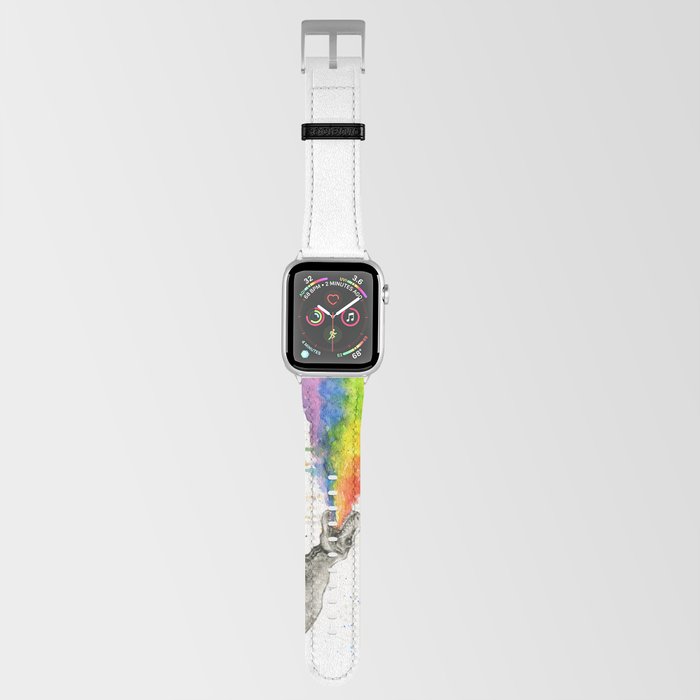T-Rex Dinosaur Vomits Rainbow Apple Watch Band