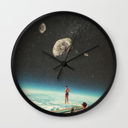 Summer with a Chance of Asteroids Wall Clock