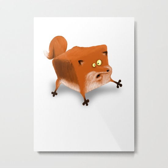 Box in a Fox Metal Print