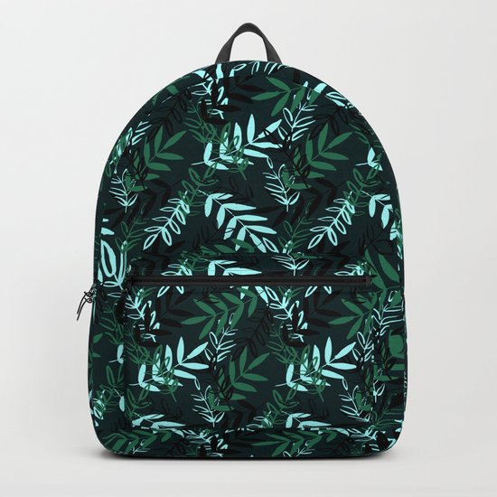 Green Messy Leaves #society6 #decor #buyart Backpack