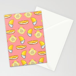 Cachapa, Empanada, Arepa (Pink). Stationery Cards