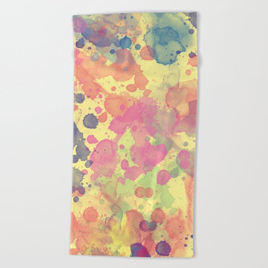 Color Splash Beach Towel