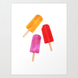 Popsicles Art Print