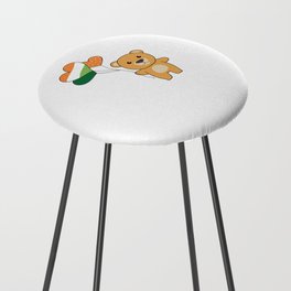 Bear With Ireland Balloons Cute Animals Happiness Counter Stool