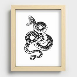 Geometric Snake  Recessed Framed Print