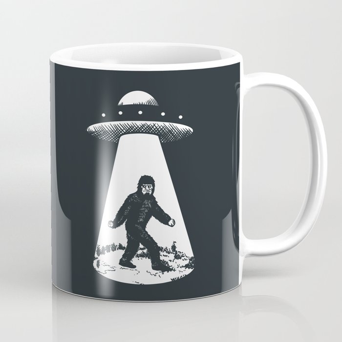 Bigfoot abducted by UFO Coffee Mug