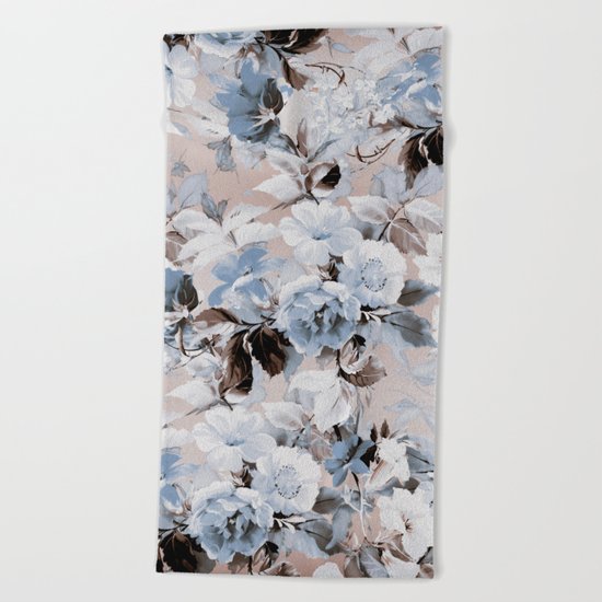 FLORAL PATTERN 10 Beach Towel