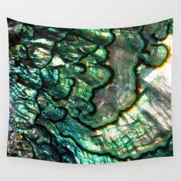Shimmering Green Abalone Mother of Pearl Wall Tapestry
