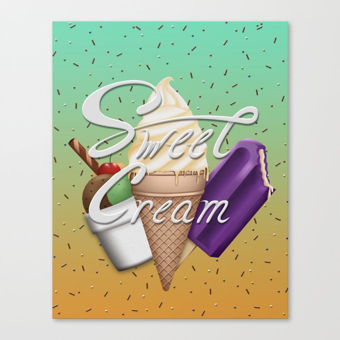 Sweet Cream Canvas Print