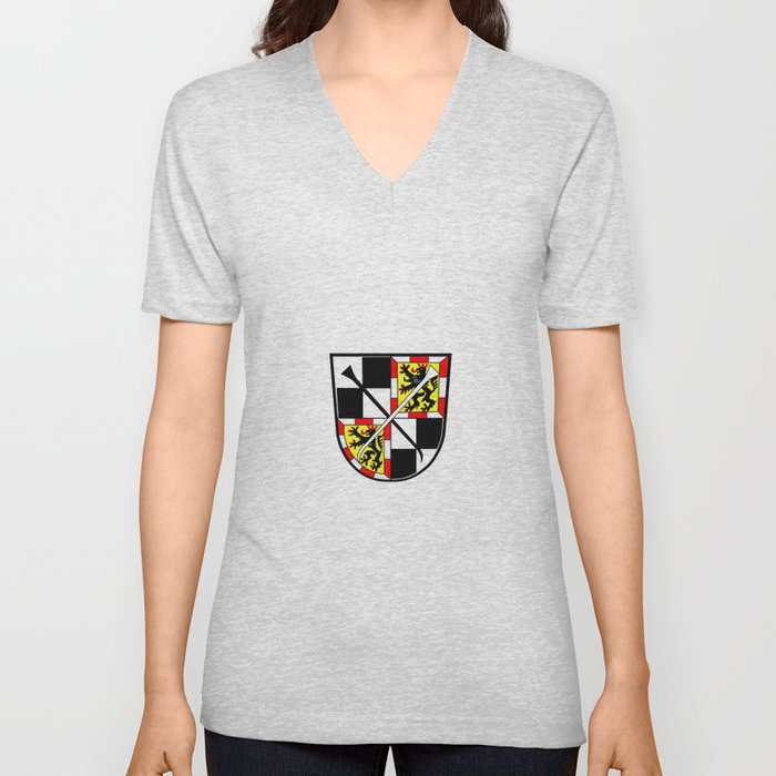 flag of Bayreuth V Neck T Shirt