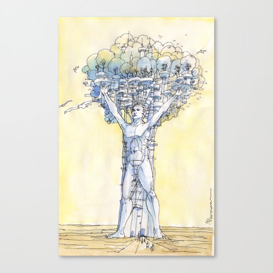 Simbiosi Canvas Print
