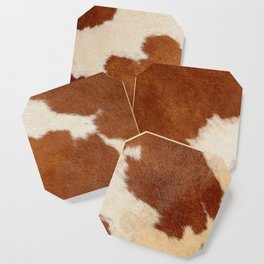Texas style Cowhide Coaster