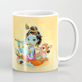 Baby Krishna with sacred cow Coffee Mug