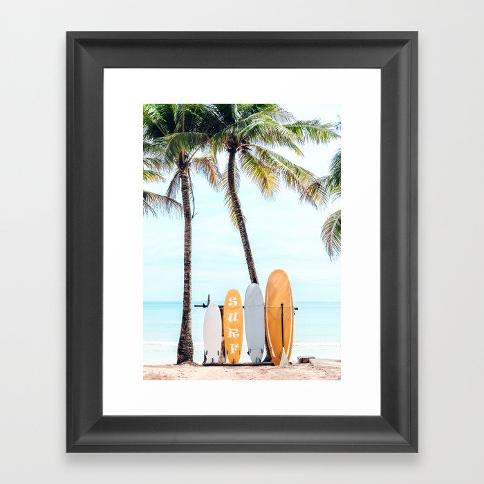 Choose Your Surfboard Framed Art Print