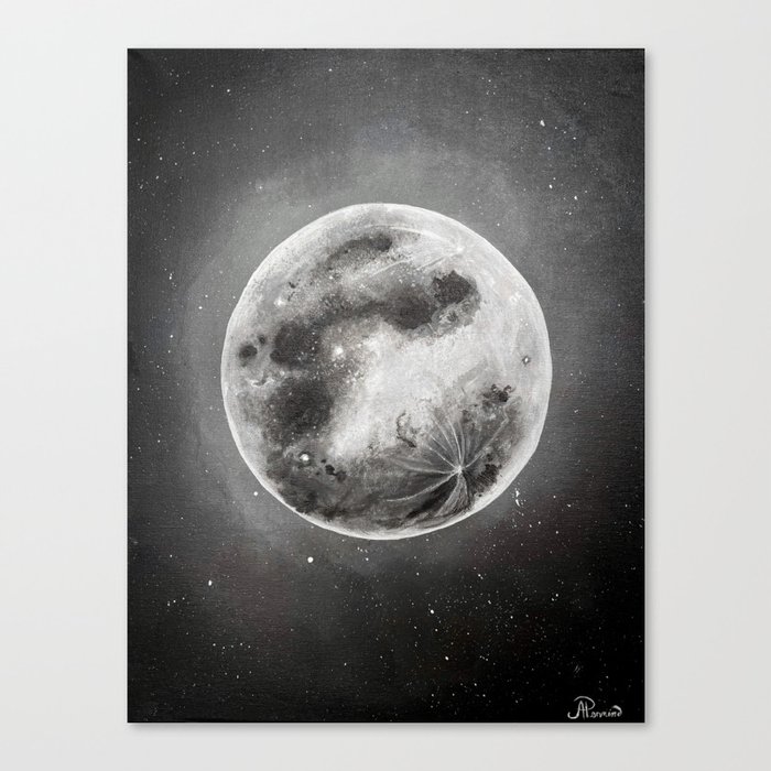 Love you to the moon Canvas Print