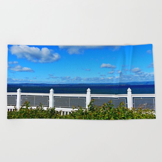 Shoreline Fence Beach Towel