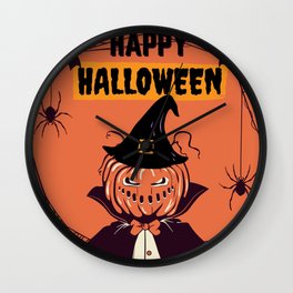 Happy Halloween  Wall Clock