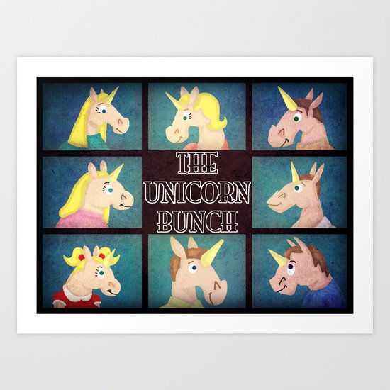 The Unicorn Bunch Art Print