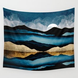 Midnight Mountain Wall Tapestry
