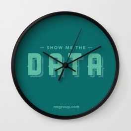 Show Me The Data Wall Clock