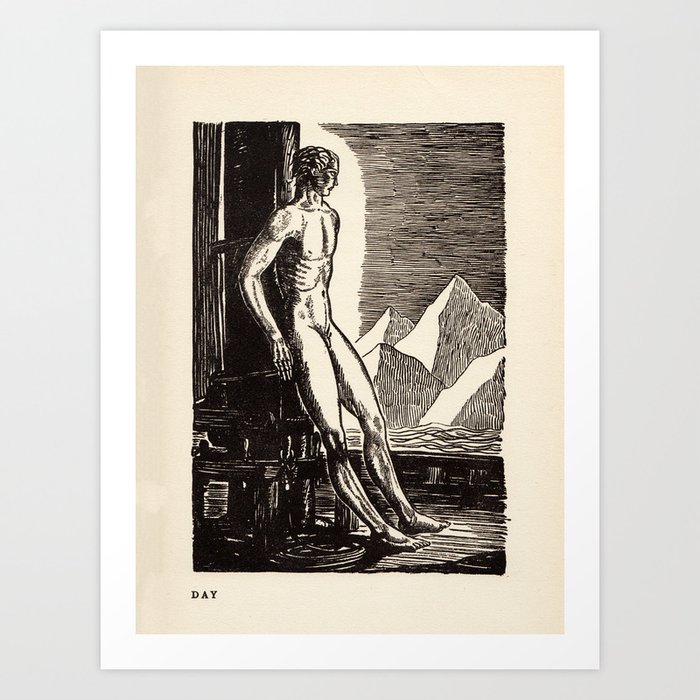 "Day" by Rockwell Kent (1919) Art Print